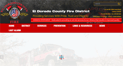 Desktop Screenshot of eldoradocountyfire.com